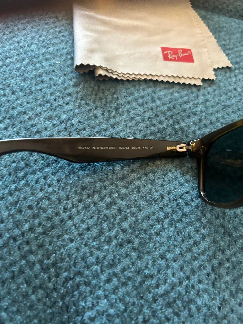 Ray-Ban RB2132 New Wayfarer Tortise 902/58 55 18 145 3p (New replacement lenses)